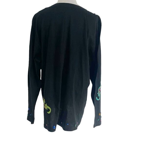 NEW Michael Simon Lite Size 2X Top Blouse Sweater Cardigan Button Up Art to Wear - Picture 4 of 7